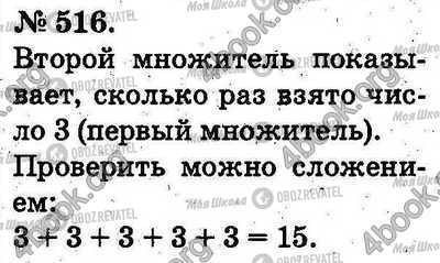 ГДЗ Математика 2 класс страница 516